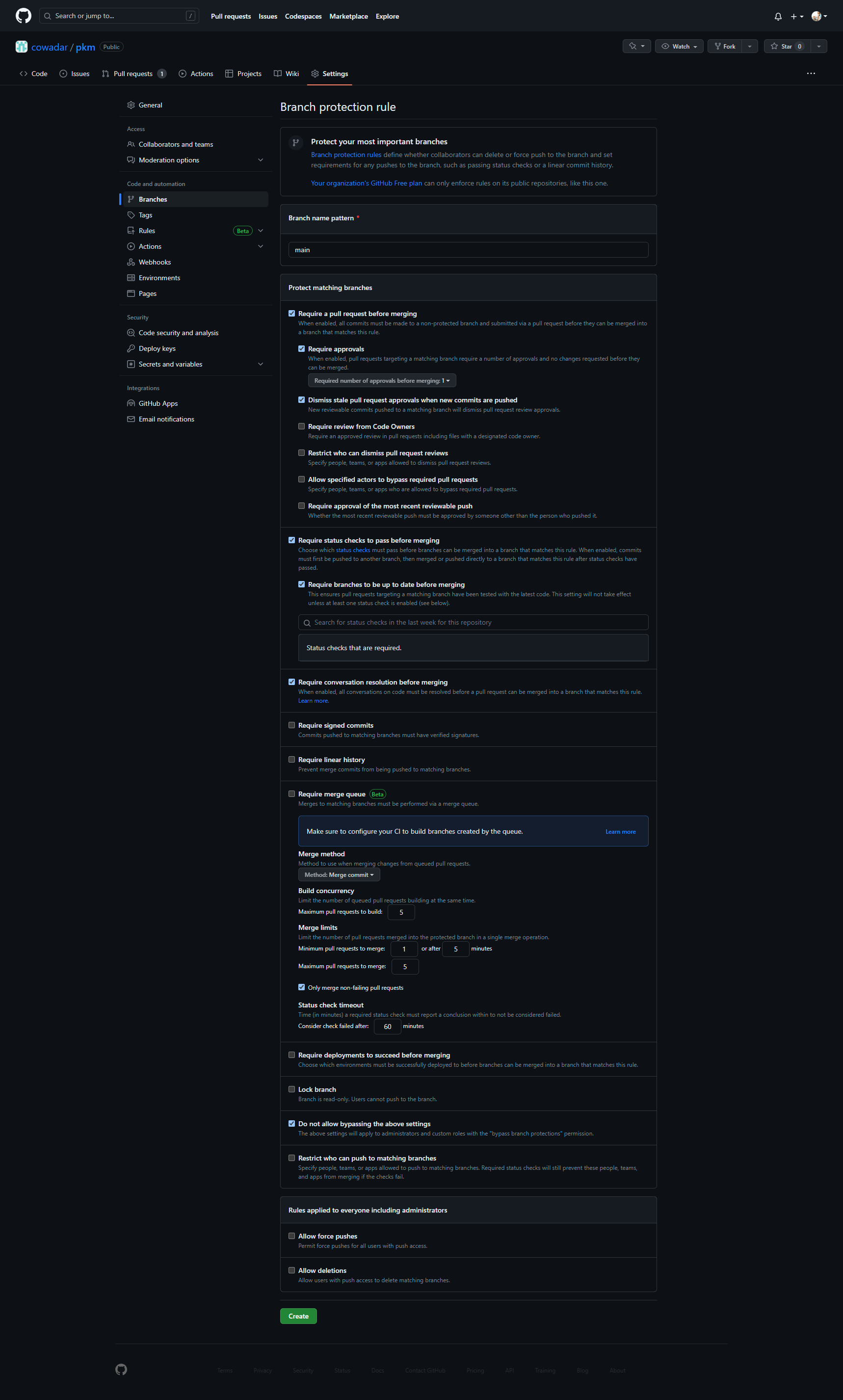 git protected branches